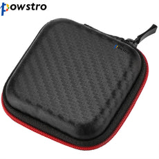 Powstro 1pc Portable PU Waterproof Shockproof Mini In-Ear Earphone Earbud USB Charing Cable Storage Box Case