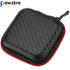 Powstro 1pc Portable PU Waterproof Shockproof Mini In-Ear Earphone Earbud USB Charing Cable Storage Box Case