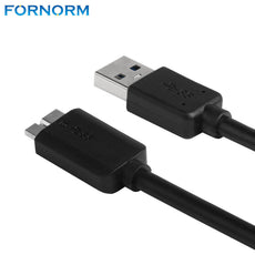 FORNORM USB 3.0 Male A to Micro B Data Cable Cord Adapter Converter With External Power Cable For Mobile Hard Drive Disk 65cm