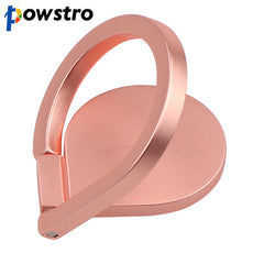 Powstro Universal Magnetic All Metal Finger Ring Stand Magnet Holder 360 Rotating Mount Mobile Phone Drip Grip for smartphone