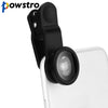 Powstro 3 in 1 Mobile Phone Lens Wide Angle Lens+3X Macro Lens +198 Fisheye Lenses For iPhone Samsung Sony Motorola Smartphone