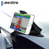 Powstro Adjustable Stand Clip Bracket for Mobile Phone GPS ABS Anti-slip Car Dashboard Holder for Iphone Huawei