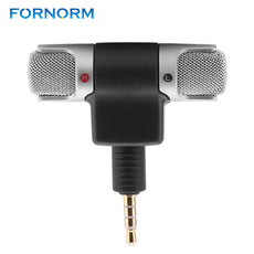 Fornorm Mini Mircrophone for Phone Portable Digital Stereo Recorder support for Sony MIC-DS70P