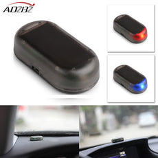 Solar Car Security Alarm LED Light Imitation Security System Warning Theft Flash Blinking Lamp