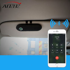 Aozbz Universal Car Bluetooth Speakerphone Handsfree Bluetooth Car Kit Sunvisor Clip Speaker Player usb Car Charger Car Speaker