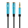 Fornorm 3.5mm Male to 2 Female Audio Cable Separate Microphone Adapt headset  Audio Headphone Jack for Phone Computer PC