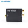 FORNORM 3.5mm Optical Coaxial Toslink Digital to Analog Audio Converter Adapter Coaxial Toslink Audio to RCA L/R Audio