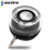 Powstro Mini 3.5mm Aux Speaker Rechargeable Loudspeaker Powerful Clear Bass Plug And Play for iPhone iPad Samsung LG