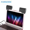 Portable Mini Clip-On USB Powered Stereo Multimedia Speaker Soundbar for Laptop XP Vista Win 7 Mac and OSX