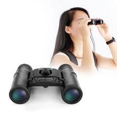 Portable Folding Mini 8x21 Binocular Telescope for Ball Game Concert Theater Opera with Green Film Multicoated Optical Glass Lens and BK4 Prism