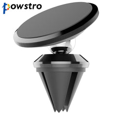 Powstro Car Magnet Phone Holder Car Air Vent Magnetic Phone Mount 360 Degree Rotary Bracket Stand For iPhone Android Phone