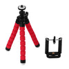 Mini Portable Flexible Tripod with Phone Holder Bracket Stand Tripod Kit for iPhone6s 7 Xiaomi Samsung HTC Cellphone DSLR Camera