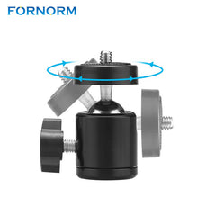 FORNORM 360 Rotate Mini Tripod Ball Head Ballhead+1/4"Screw Mount Stand 360 Swivel DSLR DV Camera DSLR Camera Accessories