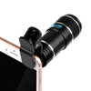 POWSTRO 12X Zoom Mobile Phone Lens Telescope Camera Lens Clip-on For iPhone 7 X 6S plus For Samsung S7 For Xiaomi Smartphones