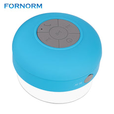 FORNORM Portable Mini Wireless Waterproof Shower Bluetooth Speaker for Phone MP3 Bluetooth Receiver Hands Free Car Speaker