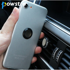 POWSTRO Universal Strong Magnetic Car Air Vent Mount Phone Holder Round Stand for Samsung GPS iPhone