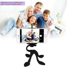 Powstro Mini Tripod Mount Holder  Universal Octopus Shape Portabable Phone Tablet  Stand Multifunctional Stand Clip Bracket