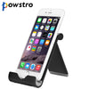 Powstro Foldable Aluminum Phone Holder 360 Degree Rotation Stand Bracket Anti-slip for Smartphone Tablet with Silicone button