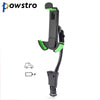 Powsto 2 in 1 Phone Holder Stand Car Charger Universal Ciggarette Burner Socket Cellphone Mount with Easy Charging Devices