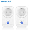FORNORM 2pcs Wireless WiFi Smart Socket Intelligent Outlet Voice Control EU Plug For Android iOS Smartphone SWA1