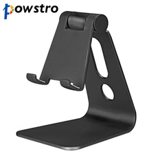 Powstro Rotatable Aluminum Phone Holder Tablet Stand Bracket Angle Adjustable for iPhone 7 7Plus 6S 6 iPad LG Samsung Tablet