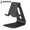 Powstro Rotatable Aluminum Phone Holder Tablet Stand Bracket Angle Adjustable for iPhone 7 7Plus 6S 6 iPad LG Samsung Tablet