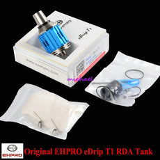 100% Original EHpro eDrip T1 RDA Rebuildable Tank e Cigarette Atomizer with Airflow Control 510 Vaporizer Electronic Cigarette