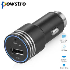 Powstro Bluetooth Car Charger for Handsfree Kit Wireless FM Transmitters for MP3 Player Auto 5V/2.1A USB Emergency Hammer