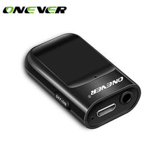 Onever Mini 3.5mm Bluetooth Receiver Audio Receiver Adapter Rechargeable Hands-free Car Kit AUX A2DP Streaming Kit for Speaker