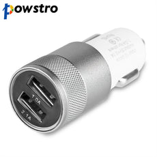 Mini Universal Dual USB Car Charger Adapter 12-24V 1A Vehicle Charger for iPhone 5 6S plus Xiaomi Samsung Galaxy S4 S5 Tablet