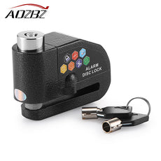 Aozbz Motorcycle Motorbike Alarm Lock Bicycle Pit Bike Scooter Anti-theft Alarm Wheel Disc Brake Security Safety Siren Lock