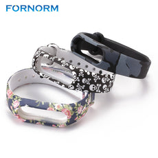 FORNORM Colorful Replace Wrist Band For Xiaomi Miband Mi band 2 Smart Band Bracelet Accessories Wrist Strap Watch Band