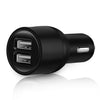 Powstro Dual USB Car Charger 2.1A Smart Phone Charging Cigarette Lighter Charger with Blue LED For iPhone 7 6s iPad PSP Ect