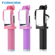 FORNORM New Bluetooth Extendable Handheld Selfie Stick Monopod Tripod With Adjustable Cellphone Clip Holder For iPhone Samsung