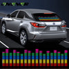 90*25CM Car Music Rhythm LED Decoration Flash Light Music Activated Equalizer Voice Sound Control Music Lamp Car Styling Sticker