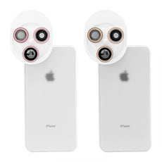 Cell Phone Camera Lens Kit 4 in 1 Clip-on Camera Lens Mobile Phone Lens Polarizer 198 ° Fish Eyes 0.63x Wide-Angle Lens + Macro Rotation Switch Universal Lens