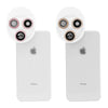 Cell Phone Camera Lens Kit 4 in 1 Clip-on Camera Lens Mobile Phone Lens Polarizer 198 ° Fish Eyes 0.63x Wide-Angle Lens + Macro Rotation Switch Universal Lens