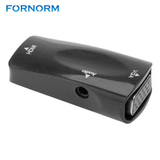 FORNORM 1080P HDMI to VGA adapter Digital to Analog Video Audio Converter Cable Universal for Xbox360 PC Laptop TV Box Projector