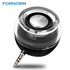 FORNORM Universal 3.5mm Mini Portable Speaker Aux Rechargeable Loudspeaker Smartphone Speaker For iPhone iPad Samsung PC Tablets