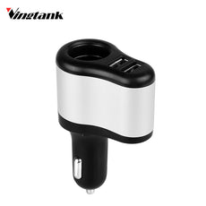 Vingtank New Universal Car Cigarette Lighter Socket 2 USB Charger Adapter for Phone Tablet Car Styling