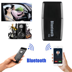USB Powered Car Kit Bluetooth 4.1 Receiver Music Audio Receiver Adapter AUX Streaming Kit for Speaker Car Stereo Headphone (Support answer call through earphone control on iOS phone)