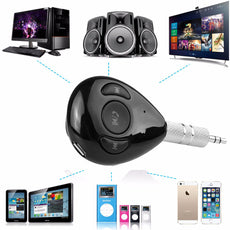 Universal 3.5mm Streaming Car A2DP Wireless Bluetooth Car Kit AUX Audio Music Receiver Adapter Handsfree with Mic For Phone MP3