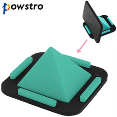 Powstro Pyramid Phone Car Stand Washable Anti-Slip Silicone Phone Holder Adjustable Viewing Angles for Desktop or In-car Use
