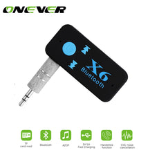Onever USB Bluetooth Aux Audio Receiver Adapter 3.5mm Jack 4.1 Aux Bluetooth Handsfree Car Kit TF Card A2DP Mp3 Music Receiver