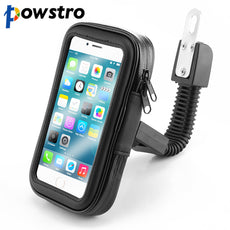 Powstro Universal Waterproof Motorcycle Bike Scooter Mobile Phone Holder Bag Case for iPhone8 7 Samsung Support 4.7-6.3 Inch