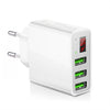 POWSTRO USB Charger 3 Ports+Digital Display Portable Fast USB Charging Travel Adapter For iPhone Samsung For Xiaomi Huawei LG