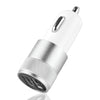 Powstro Aluminium 3.1A Car Charger Dual USB 2.1A 1A Vehicle Charger Adapter Universal For iPhone Tablet Mobile Phone Charger