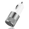Powstro Aluminium 3.1A Car Charger Dual USB 2.1A 1A Vehicle Charger Adapter Universal For iPhone Tablet Mobile Phone Charger