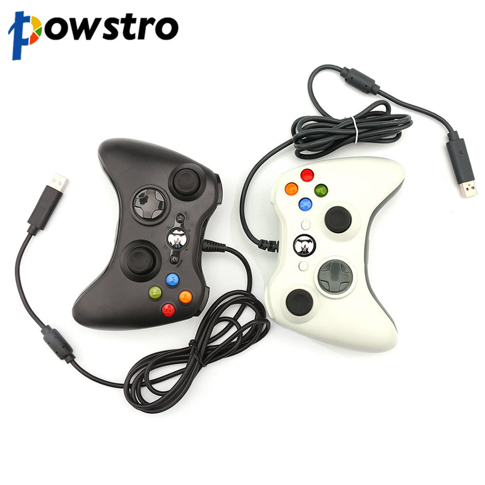 Pc Dual Controllers Powstro Computer Game Controller Wired Controller Gamepad Wired Dual 3 ...