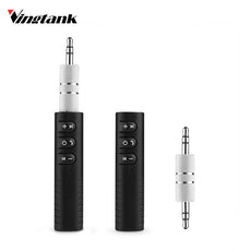Vingtank Wireless 3.5mm Car Kit Bluetooth Hands Free Audio Receiver Music adapter With Mic Auto AUX Streaming A2DP Car Stereo